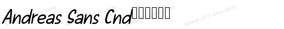 Andreas Sans Cnd字体转换